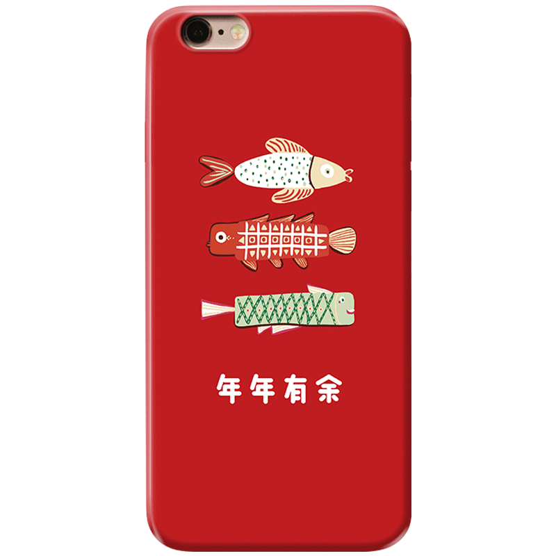 年年有余适用iPhone13苹果7/8plus手机壳6S/XR/XS蛇年招财猫14promax可爱SE第二2三3代mini女款轻薄软