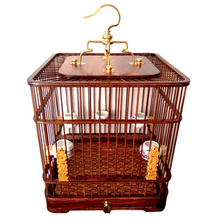 红木乌木黄花梨鸟笼红子贝子绣眼靛颏玉鸟金青鸟笼紫竹丝方笼圆笼