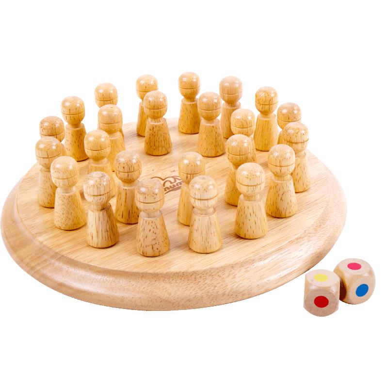 木制彩色趣味记忆棋帮助提升宝宝