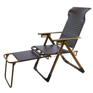 老懒人藤条折叠椅办公室午休躺椅沙滩椅午睡床阳台靠背椅凉椅家用