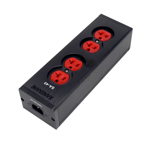 Xangsane功放电源插座美式音响接线板铝合金HIFI发烧美标插排4位