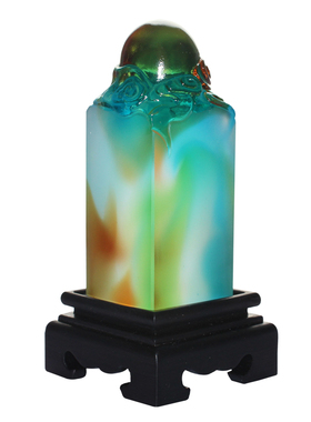 琉璃平步青云退伍军人玉玺印章