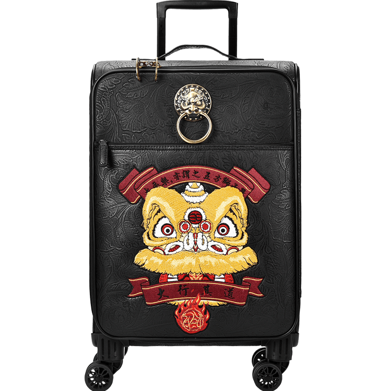 初弎大行其道潮牌中国风刺绣行李箱图文报告揭秘?猛料!