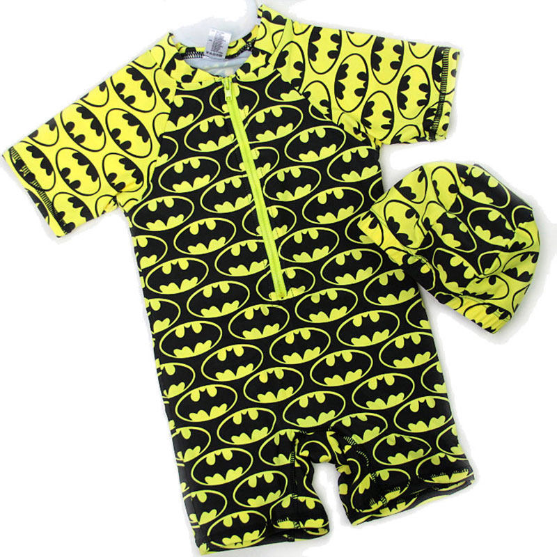 蝙蝠连体冲浪服速干幼儿游泳衣