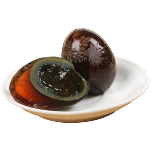 洞庭湖皮蛋无铅工艺松花蛋溏心农家鸭蛋整箱变蛋即食凉拌10枚