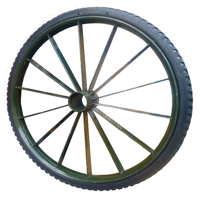 26架子车灰斗车充气轮子两轮连轴