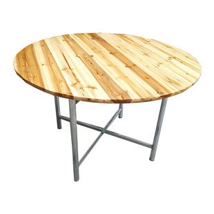 实木杉木圆桌圆台餐桌餐台吃饭桌1.2米1.3米1.5米1.6米1.8米2米台