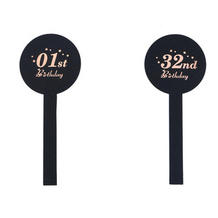 包邮网红款生日数字牌数字牌烫金岁数牌生日礼品礼物装饰卡牌号码牌年龄卡小卡片卡牌