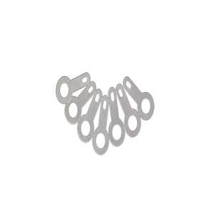 3.2单头焊片接线片铜垫圈圆形环型线耳焊接片端子铜镀银2000只装