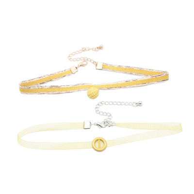 抖音日系甜美风短款项圈锁骨链