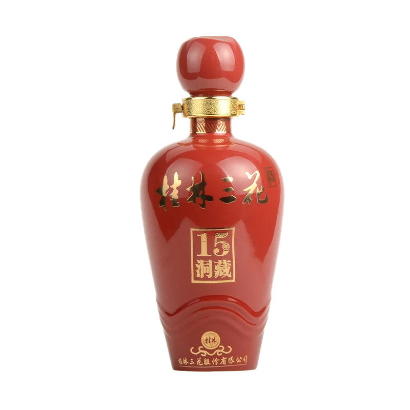 2023年15年洞藏52度桂林三花酒