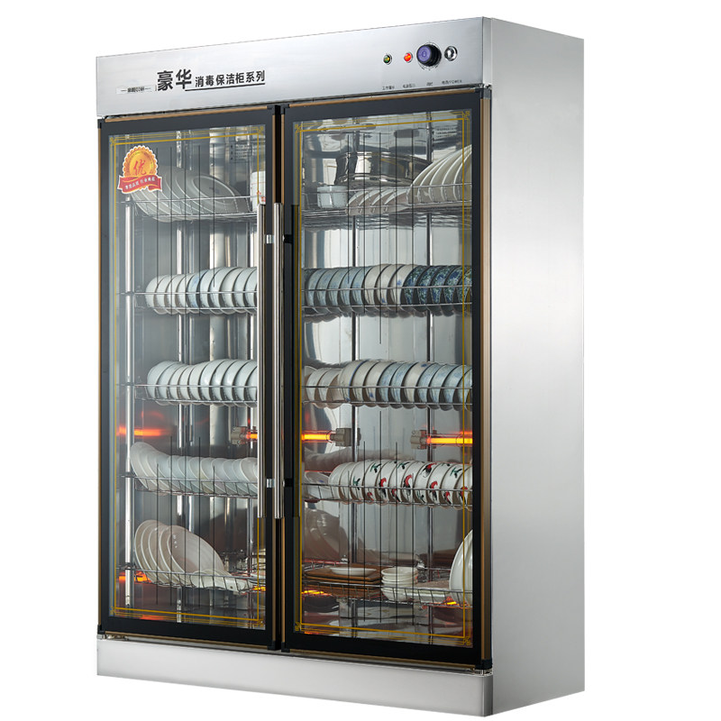 立式商用双门配餐消毒柜酒店大容量包厢餐厅饭店餐具食堂消毒柜