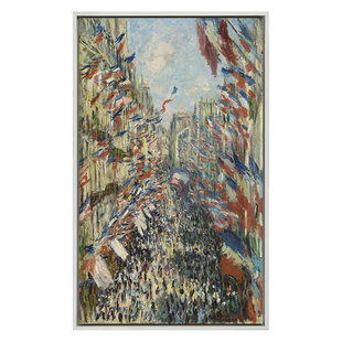 1878年6月30日圣德尼街的节日 The Rue Montorgueil 莫奈油画庆典