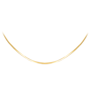 YIN隐「易」系列一丝金线锁骨链18K金项链叠戴项链蛇骨链