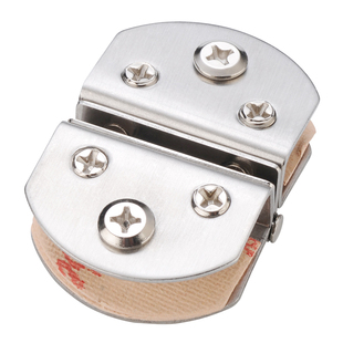 不锈钢浴室门合页柜门玻璃展柜酒柜180度单边双边玻璃铰链玻璃夹