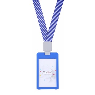 cardfuss磨砂翻盖卡套证件套带易拉扣挂绳定制员工厂牌伸缩拉伸打卡门禁卡套工作证挂牌胸卡会议参会证识别证