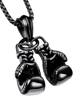 健身拳击手套钛钢运动金属项链