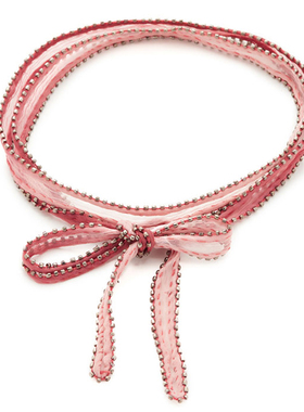 植物染颈带ChanLuu细丝巾飘逸