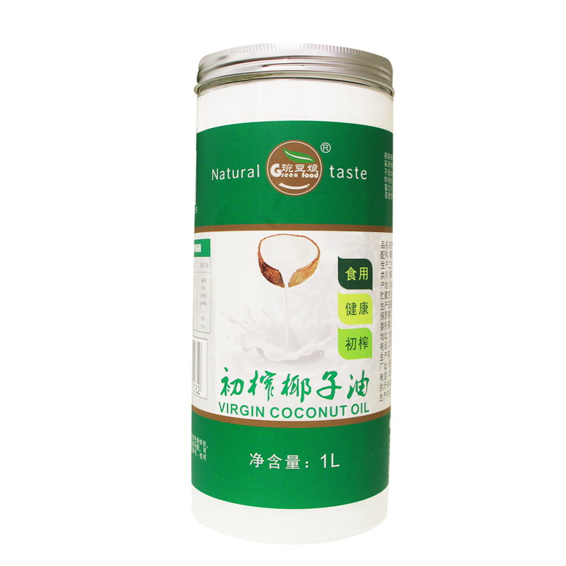 海南特級初榨椰子油食用油1000ml護膚護發(fā)椰汁油coconutoil琬豆娘