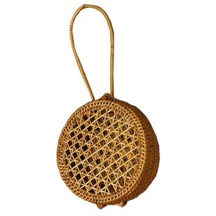 桌面收纳盒印尼进口樟脑丸挂盒香料香包空袋藤编收纳盒壁虎小屋