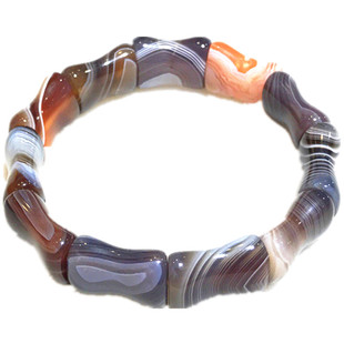 南京雨花石手链天然精品缠丝玛瑙不规则手串镯水晶骨头扁块包邮