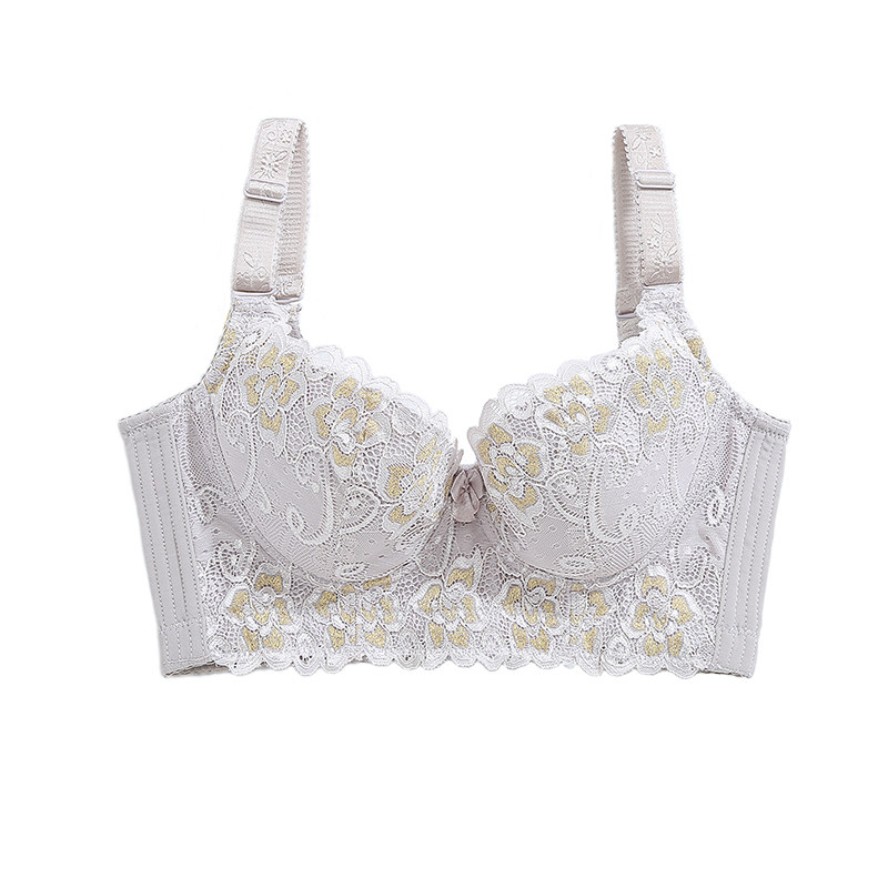 西施尔秘密美容院聚拢收副乳五排扣调整型文胸无海绵宽边薄款内衣