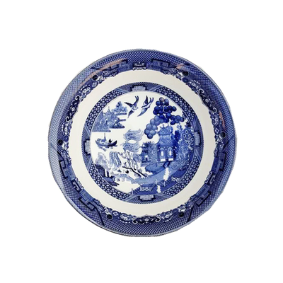 英国陶瓷蓝色盘子