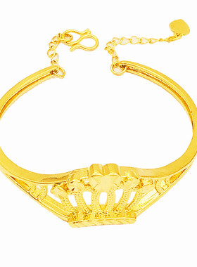 百搭手镯开口结婚久不掉色假黄金