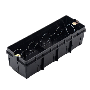 德力西118型开关插座底盒长方形暗盒大号四位中号三位小号一二位