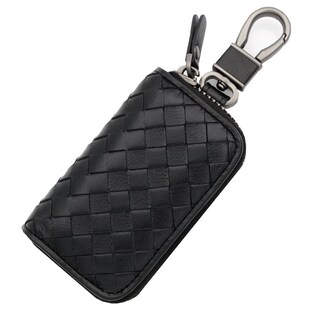 真皮羊皮编织汽车钥匙包卡包男女腰挂扣拉链韩版情侣大容量锁匙包
