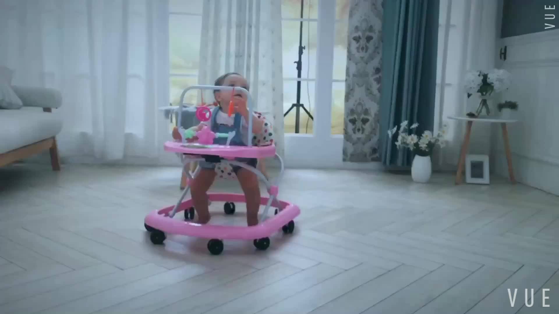 360 Degree Rotating New Model Round Outdoor Baby Walker With Music