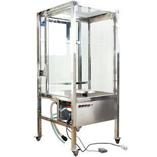 喷釉台施釉工具水洗无尘吹釉房陶艺机陶瓷上色设备水帘式吹釉机器