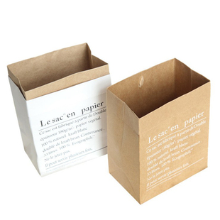 创意北欧风牛皮纸袋花篮花器收纳迷你纸袋小清新文艺田园插干花瓶