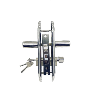 房门锁14cm孔距室内卧室卫生间门锁带有钥匙不锈钢木门锁面板把手