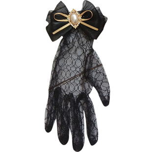 原创手作lolita花嫁手套茶会洛丽塔华丽款优雅夏日蕾丝花边手袖饰