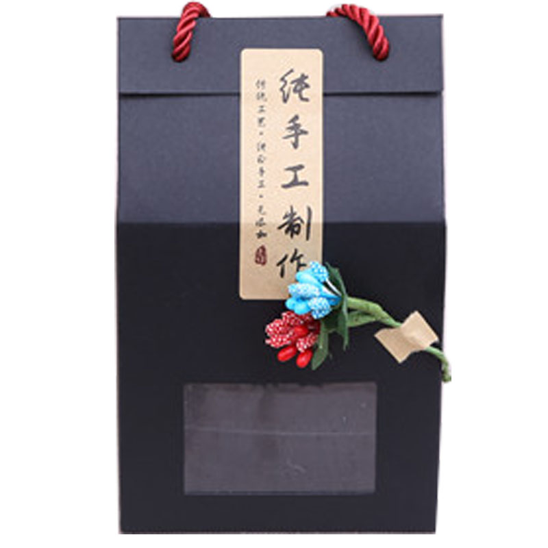 定制牛皮纸盒粽子手提盒苹果阿胶礼品盒