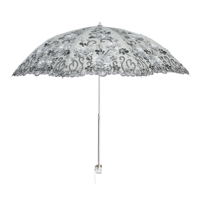 女神双层刺绣蕾丝晴雨两用洋伞