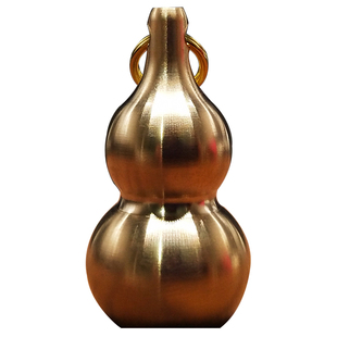 黄铜空心小葫芦随身急救药丸小药瓶汽车钥匙扣刻字挂件纯铜礼品