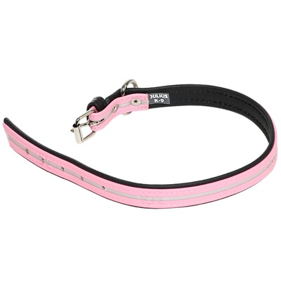 狗项圈中大型荧光真皮脖圈脖套