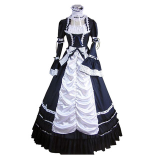 现货包邮Lolita维多利亚礼服连身长裙接袖洛丽塔COSPLAY可定制
