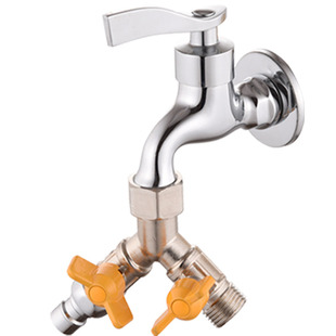 洗衣机水龙头分流器一分二双头进水管一拖二三通阀转换接头嘴