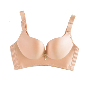 都市正品幸福狐狸内衣女幸福花丽人无钢圈聚拢薄款文胸官方套装