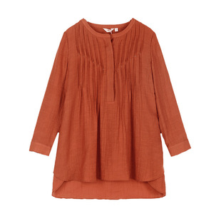 布符新品原创复古文艺百搭 小衫长袖单衣T恤女内搭打底衫