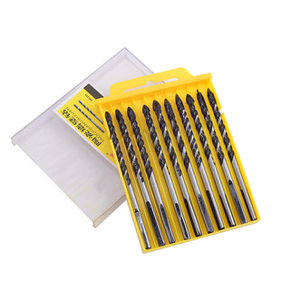 三角钻头瓷砖玻璃陶瓷混凝土水泥转头6mm8mm手钻合金打孔套装电钻