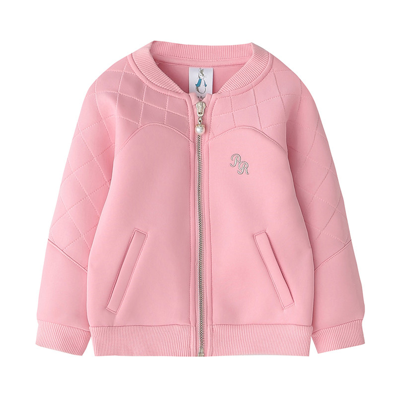 丽婴房专柜正品童装彼得兔女童上衣儿童春秋拉链衫宝宝面包服外套