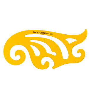 K胶曲线板漫画云尺设计制图绘图模板椭圆建筑家具多功能室内装修绘图模板工具大圆镂空尺洞洞美术学生用尺子