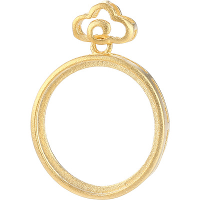 祥云纯银简约气质设计吊坠空托