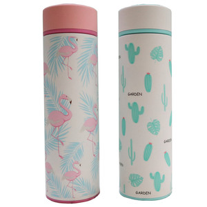 鹿小姐韩式日系原宿少女学生仙人掌火烈鸟水杯子大容量便携保温杯