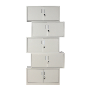 怒云钢制五节档案柜办公柜文件柜五层组合可拆分单节带门锁隔层档