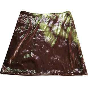 亮片高腰半身裙春夏2024新款包臀A字裙网红性感短裙子布灵布灵女